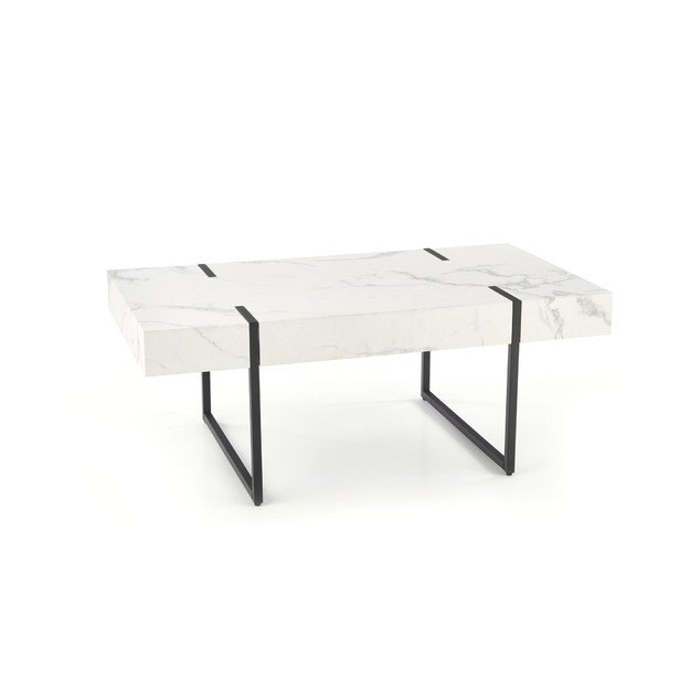 BLANCA c. table white marble / black 8