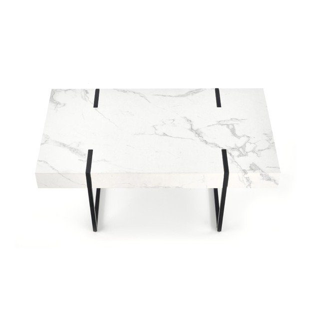 BLANCA c. table white marble / black 5