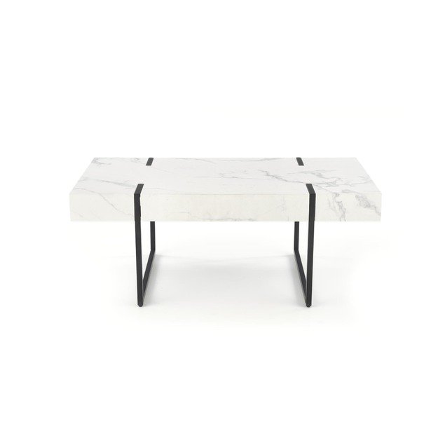 BLANCA c. table white marble / black 15