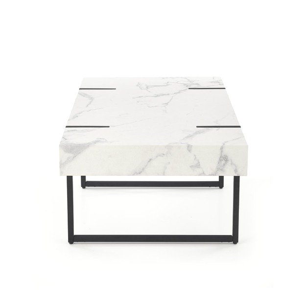 BLANCA c. table white marble / black 6