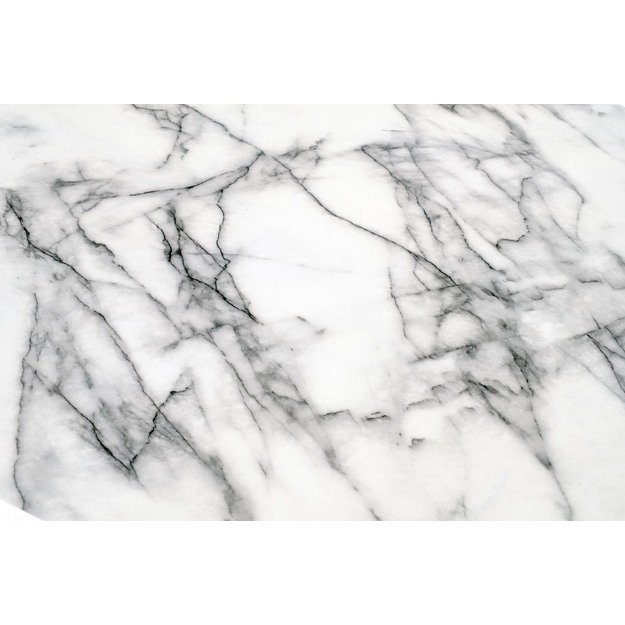 BRODWAY table, color: top - white marble, legs - black 3