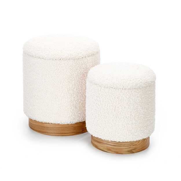CANCUN set of two color: cream / natural