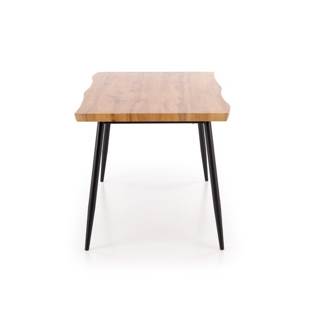 DICKY set, table + 4 chairs color: natural / black / grey 5