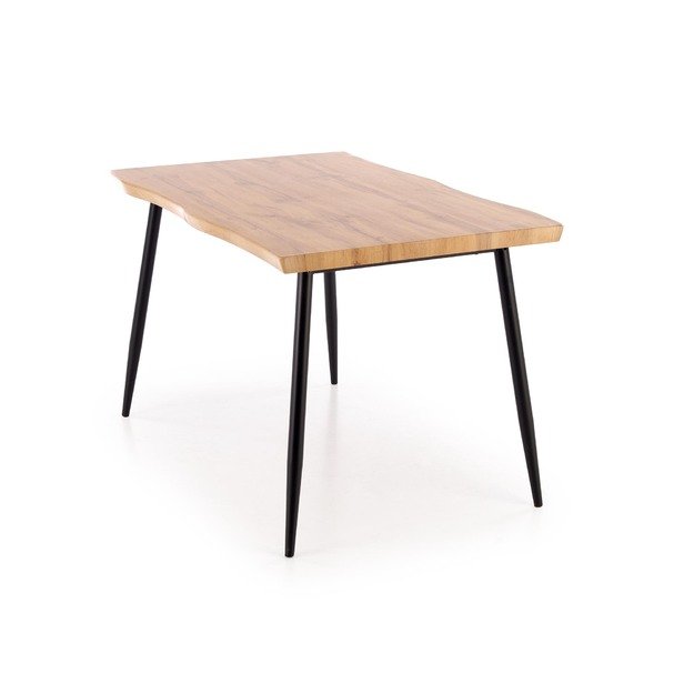 DICKY set, table + 4 chairs color: natural / black / grey 6