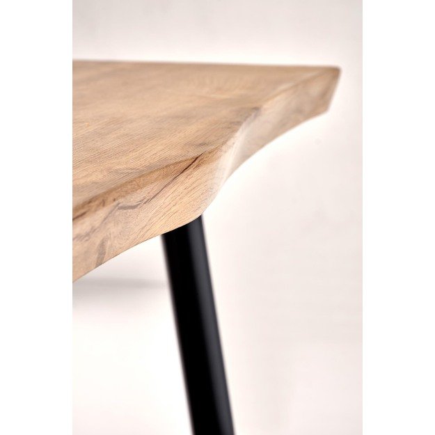 DICKY set, table + 4 chairs color: natural / black / grey 9