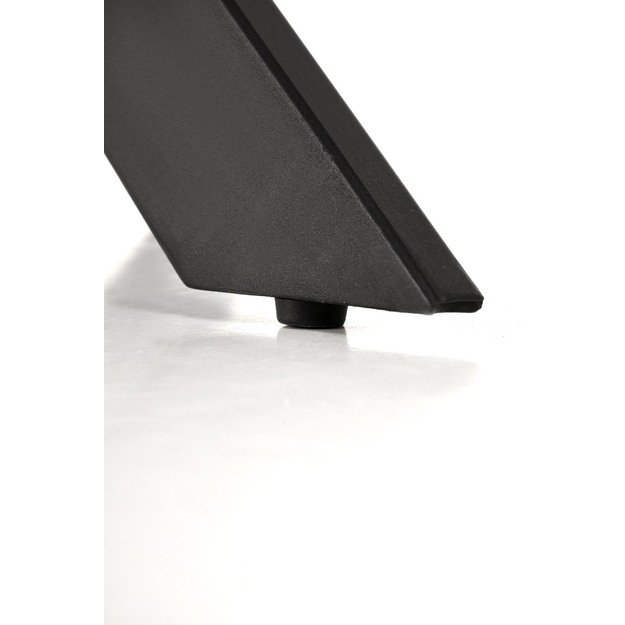 EDGAR 2 table, top - white marble, legs - black 12