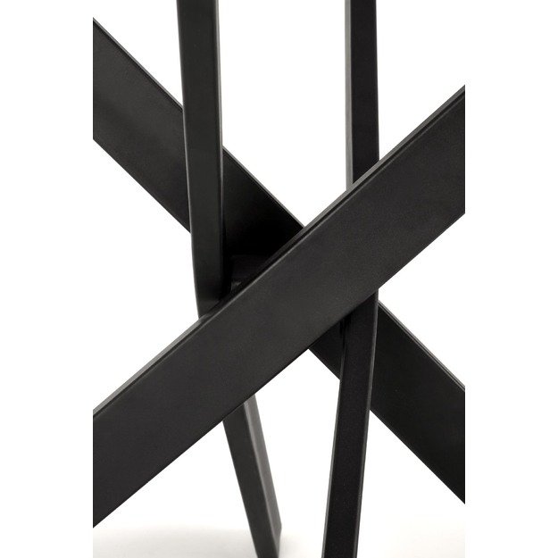 EDGAR 2 table, top - white marble, legs - black 11