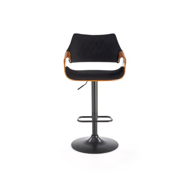 H124 bar stool, black / walnut 19
