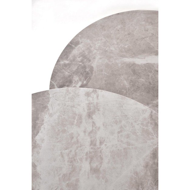 ITAKA set of 2 coffe tables, grey marble / graphite 6