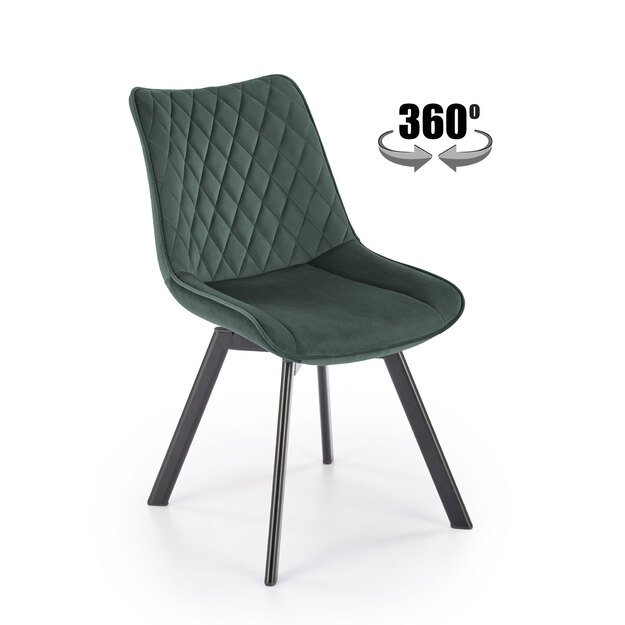 K520 chair, black / dark green