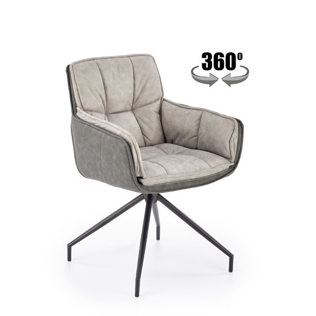 K523 chair, grey / dark grey