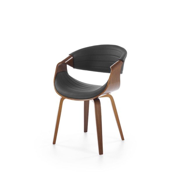 K544 chair, black / walnut