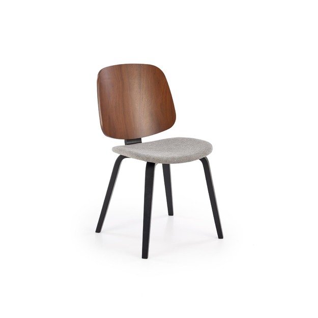 K563 chair, walnut / grey / black