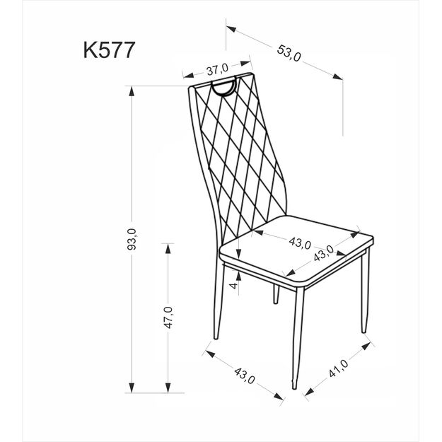 K577 chair beige / black 2