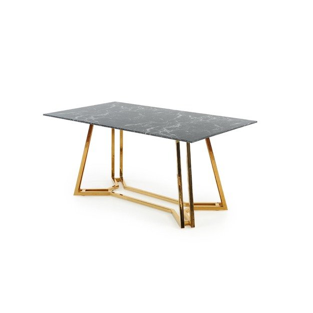 KONAMI table, color: top - black marble, legs - gold 10