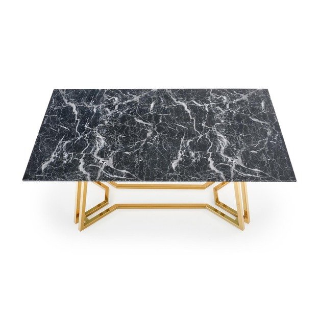 KONAMI table, color: top - black marble, legs - gold 8