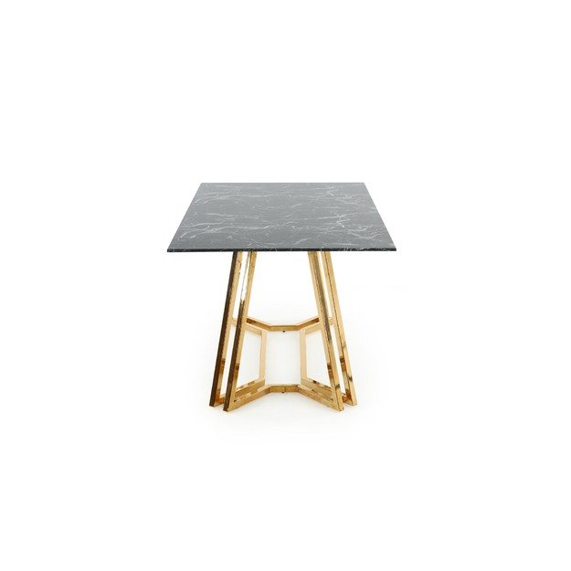 KONAMI table, color: top - black marble, legs - gold 9