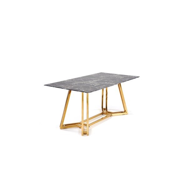KONAMI table, color: top - black marble, legs - gold 21