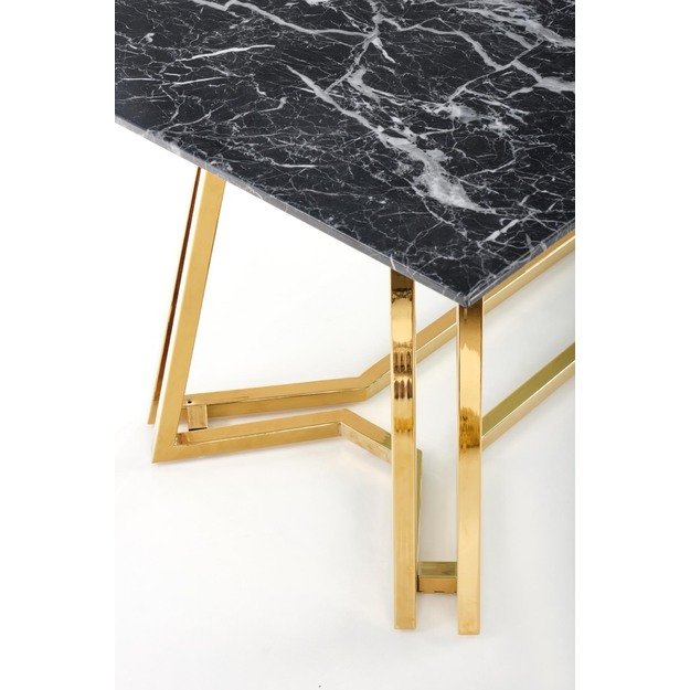KONAMI table, color: top - black marble, legs - gold 5