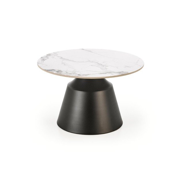 MAGNETA set of two, white marble/black 18