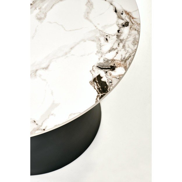 MAGNETA set of two, white marble/black 16
