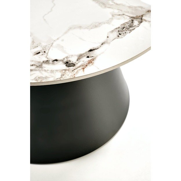 MAGNETA set of two, white marble/black 15