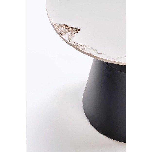 MAGNETA set of two, white marble/black 2