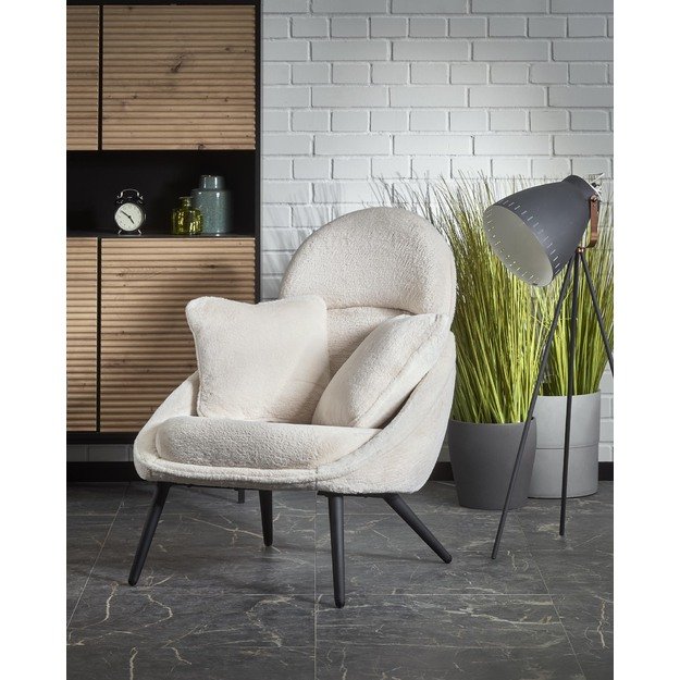 MERRY leisure chair, creamy