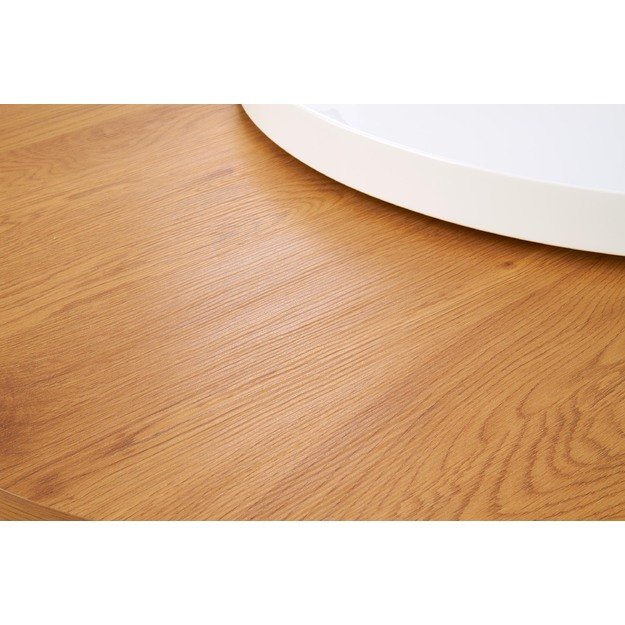 MICHELLE c. table, color: white / golden oak 10