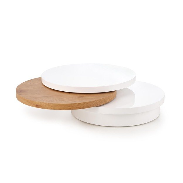 MICHELLE c. table, color: white / golden oak 7