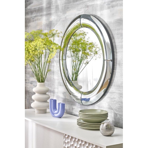 MOON wall mirror, silver 9