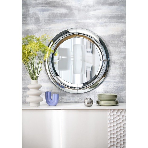 MOON wall mirror, silver 8
