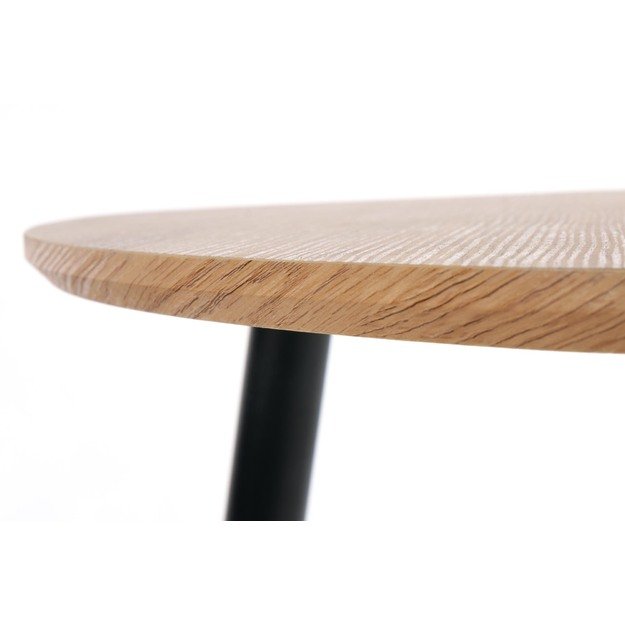 NICEA 2, set of two coffee tables, color: golden oak / black 28