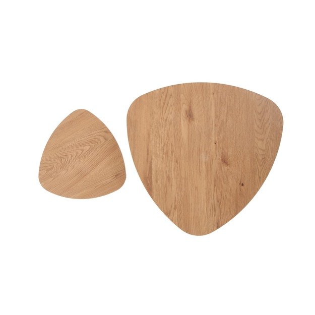 NICEA 2, set of two coffee tables, color: golden oak / black 10