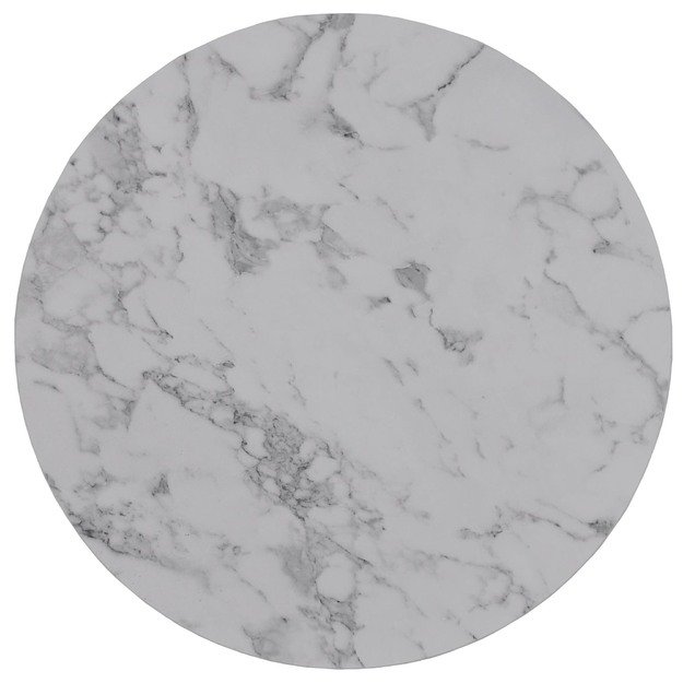 PAOLA 2 set of two coffee tables, marble / silver 5