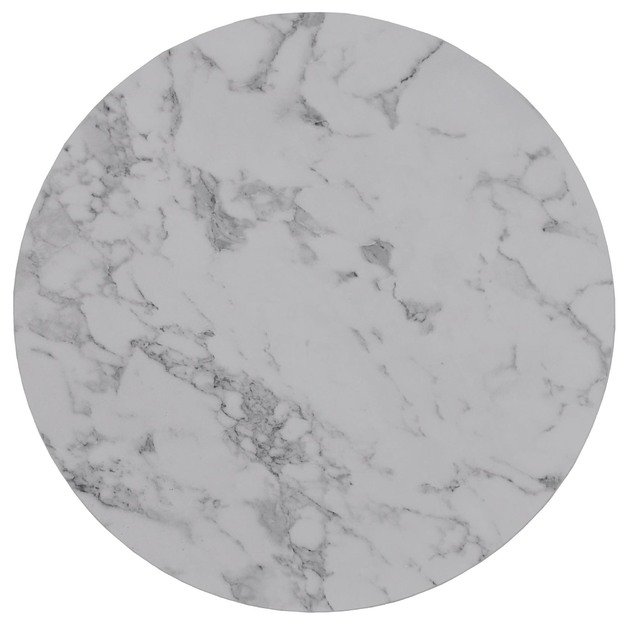 PAOLA 2 set of two coffee tables, marble / silver 10