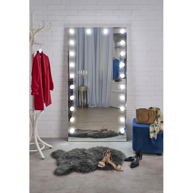 PEARL wall mirror, silver 5