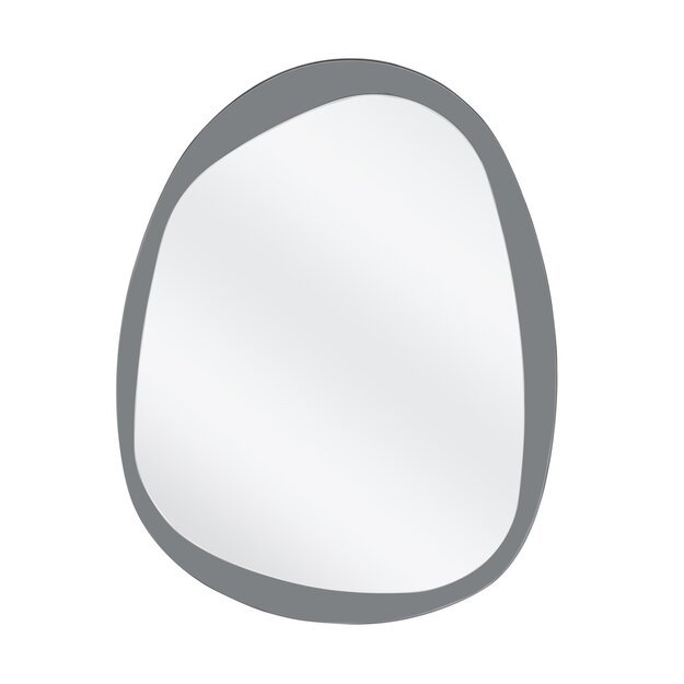 PLAZA wall mirror, silver