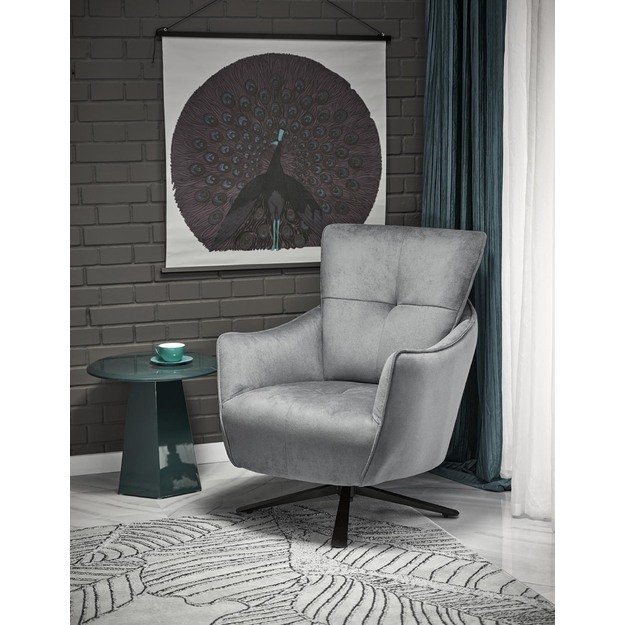 SCAMPI leisure chair, grey
