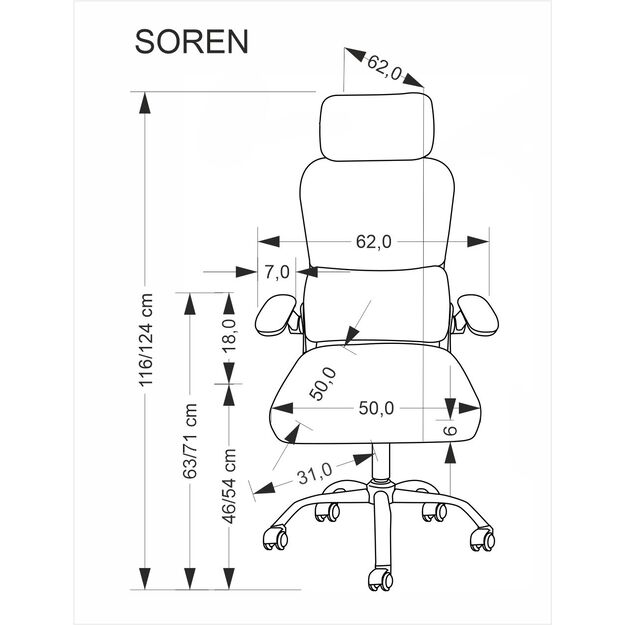 SOREN office chair, black 4