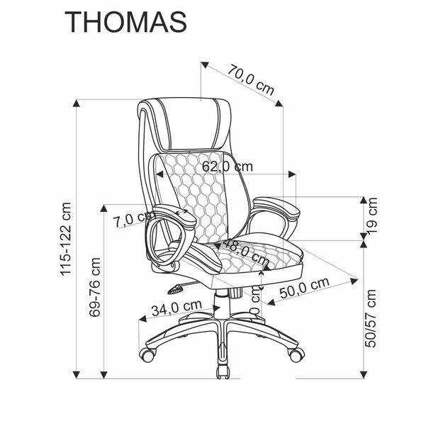 THOMAS office chair, black 5