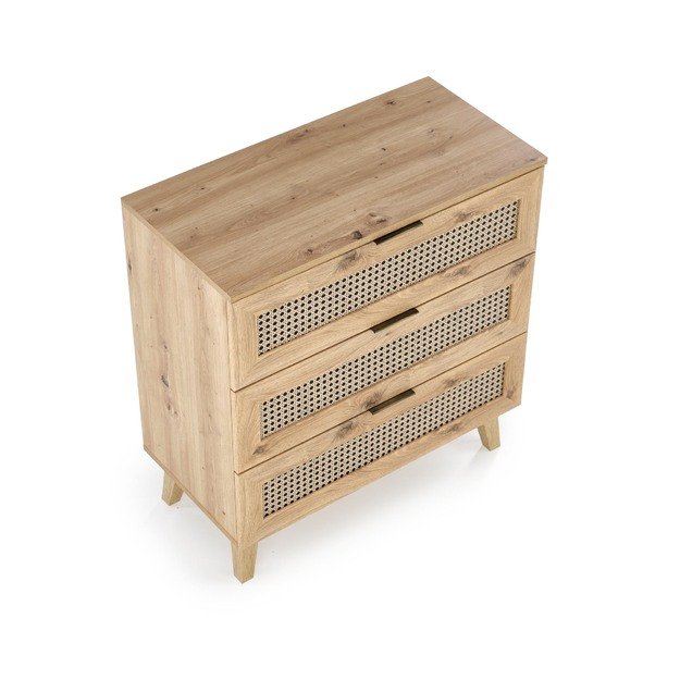 BORNEO KM-2 chest, artisan oak / black 24