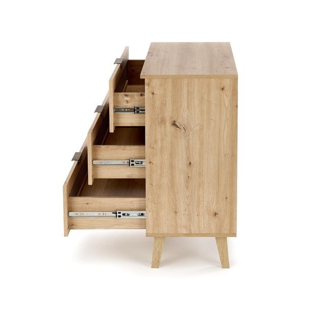 BORNEO KM-2 chest, artisan oak / black 6