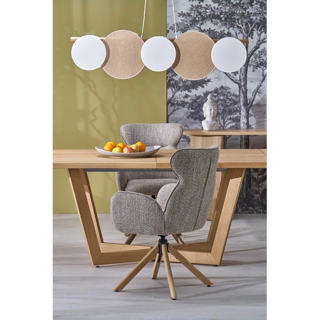 MASSIVE 3 extension table, color: natural oak / natural oak 20