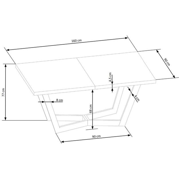 MASSIVE 3 extension table, color: natural oak / natural oak 13