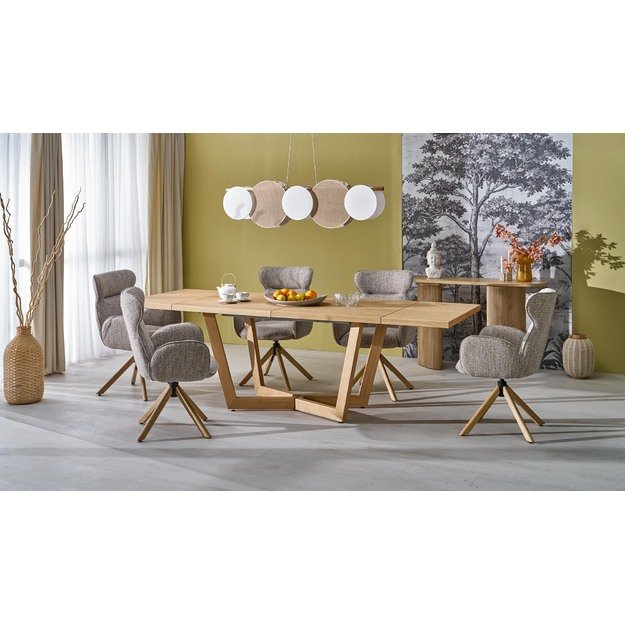 MASSIVE 3 extension table, color: natural oak / natural oak 16