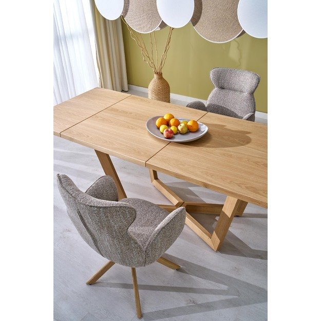 MASSIVE 3 extension table, color: natural oak / natural oak 18