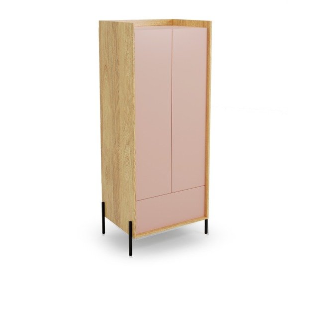 MOBIUS cabinet 2D color: hikora oak/white