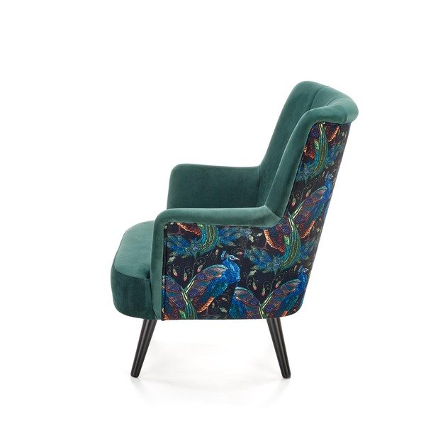 PAGONI chair color: dark green / black 3