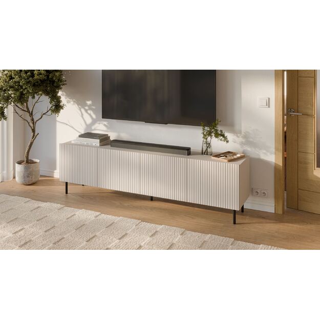 PAXOS RTV-2 TV stand 200 cm, color: cashmere / black 7